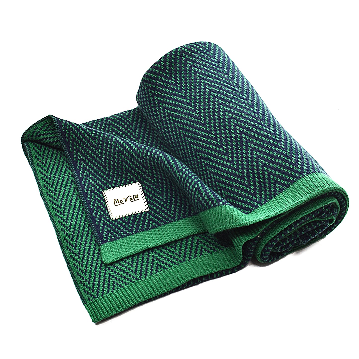 NAVIVAN Reversible Woollen Throw
